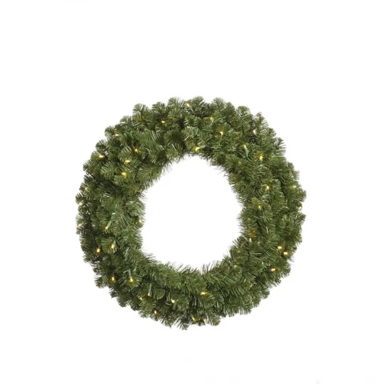 48 Inch Grand Teton Double Sided Wreath: Clear LEDs