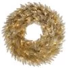 60 Inch Champagne Fir Wreath: Clear LEDs