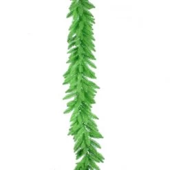 9 Foot Lime Garland: Lime All-Lit Lights