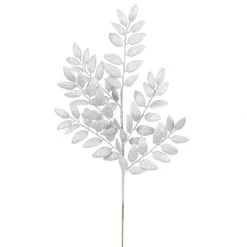 22 Inch Silver Glitter Honey Locust Spray: Set Of 6