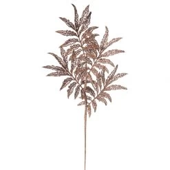 22 Inch Copper Glitter Sumac Spray: Set Of 6