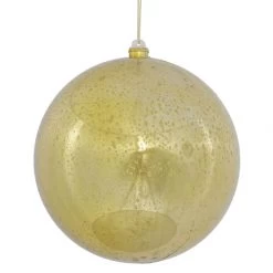 10 Inch Gold Shiny Mercury Ball Ornament