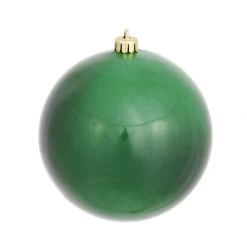 8 Inch Emerald Candy Ball Christmas Ornament