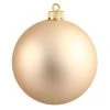 12 Inch Champagne Matte Ball Ornament