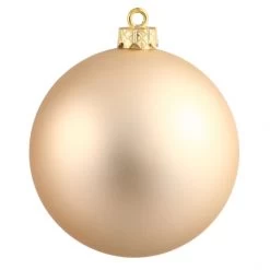 12 Inch Champagne Matte Ball Ornament