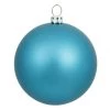 10 Inch Turquoise Matte Ball Ornament: UV Resistant