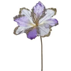 20 Inch Violet Velvet Amaryllis Pick: Set Of 3