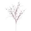 35 Inch Mauve Glitter Berry Spray: Set Of 6