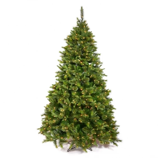 8.5 Foot PE/PVC Cashmere Pine Christmas Tree: Clear Lights