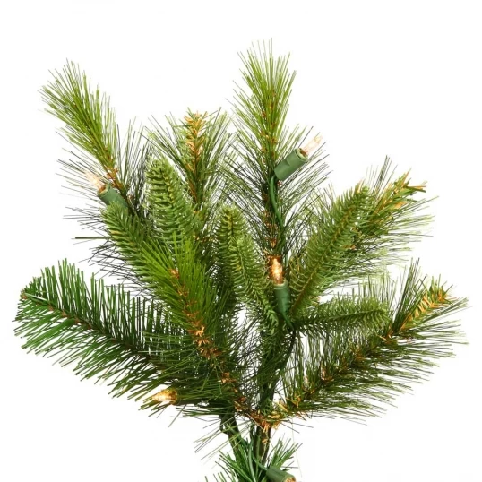 8.5 Foot PE/PVC Cashmere Pine Christmas Tree: Clear Lights - Image 2