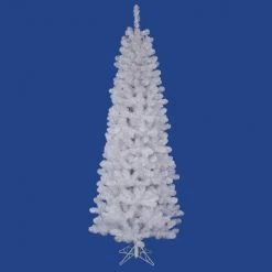 5.5 Foot White Salem Pencil Pine Tree: Unlit