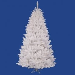 8.5 Foot Sparkle White Spruce Tree: White LEDs