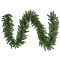 9 Foot X 12 Inch Camdon Fir Garland: Unlit