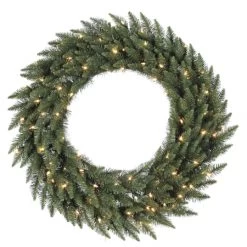 84 Inch Camdon Fir Wreath: Lights