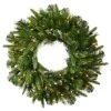 84 Inch PE/PVC Cashmere Pine Wreath: Clear LEDs