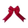 Artificial Red Nylon Outdoor Christmas Bow: 24 X 30 Inch