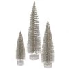Champagne Artificial Oval Tree (set Of 3): 12 Inch, 16 Inch, 20 Inch
