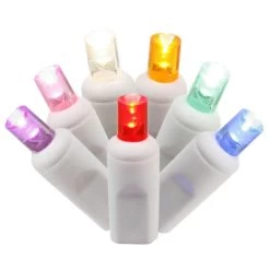 34 Foot Wide Angle LED Light Strand - 4 Inch Spacing: 100 Multi-Color Lights