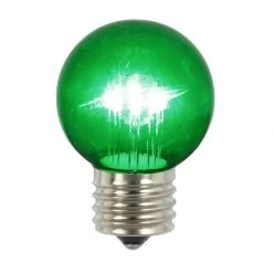 G50 LED Green Glass Bulb With E26 Base (Set Of 5)