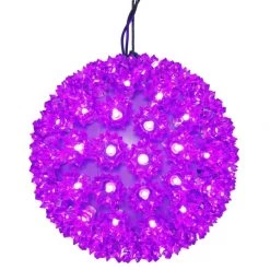 7.5 Inch Indoor/Outdoor Starlight Sphere: 100 Purple LEDs